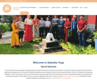 Salambayoga.org(SALAMBA YOGA) Screenshot