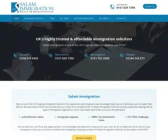 Salamimmigration.co.uk(Salam Immigration) Screenshot