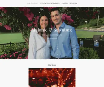 Salandmel.com(Melanie Spivack and Salvatore Spinelli's Wedding Website) Screenshot