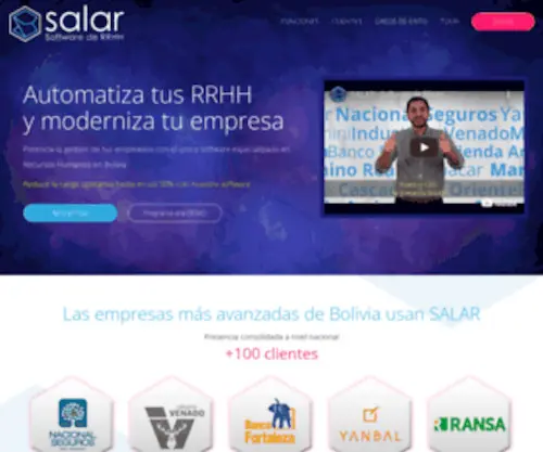 Salar.com.bo(Software de Recursos Humanos) Screenshot