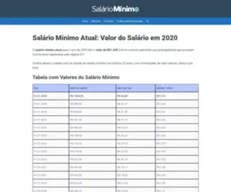 Salariominimo.com.br(Salário mínimo atual) Screenshot