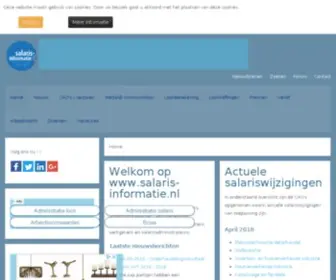 Salaris-Informatie.nl(Op deze website vindt u uitgebreide en duidelijke informatie over CAO's) Screenshot