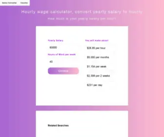 Salary-Hourly.com(Find how much) Screenshot