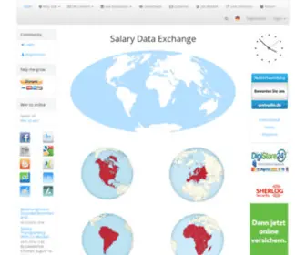 Salarydataexchange.info(Global Salary Data Exchange for Specialists) Screenshot