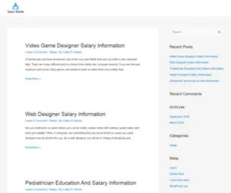 Salarydetails.com(Just another WordPress site) Screenshot