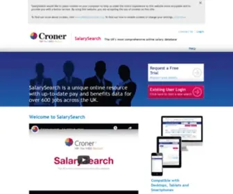 Salarysearch.co.uk(The UK's most comprehensive online salary database) Screenshot