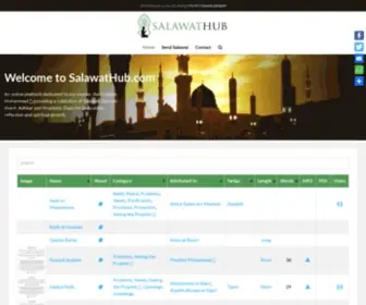 Salawathub.com(Salawat & Durood Sharif on the Prophet Muhammad) Screenshot