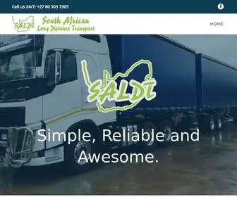 Saldt.co.za(We'll deliver yours goods safely) Screenshot