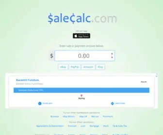 Salecalc.com(Calculate Fees & Profits) Screenshot