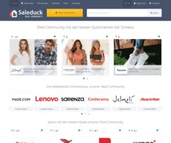 Saleduck.ch(Die besten Gutscheine & Angebote der Schweiz) Screenshot