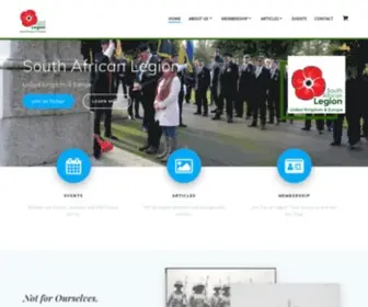 Salegion.org.uk(South African Legion) Screenshot