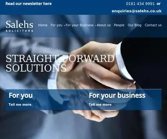 Salehs.co.uk(Salehs Solicitors) Screenshot