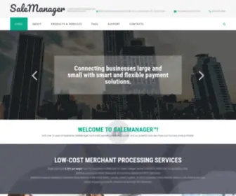 Salemanager.com(Credit Card Processing &amp; Merchant Services) Screenshot