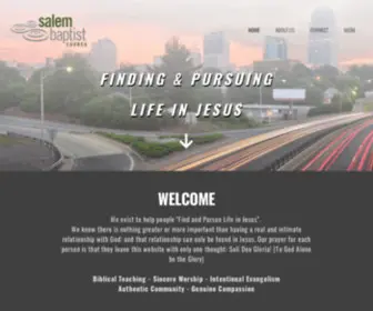 Salembaptistnow.org(Finding & Pursuinglife In Jesus) Screenshot