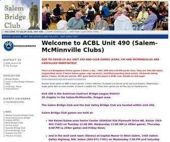 Salembridgeclub.org(Salem Area Bridge Clubs) Screenshot