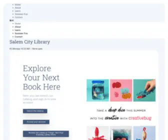 Salemcitylibrary.org(Salem City Library) Screenshot