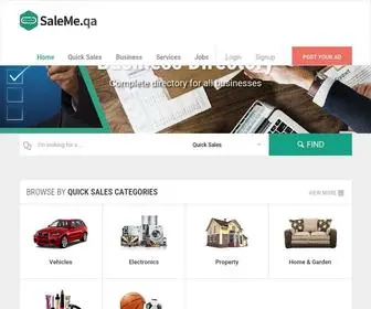 Saleme.qa(Largest online marketplace for buying and selling in Qatar) Screenshot