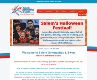 SalemGYM.com(Salem Gymnastics & Swim) Screenshot