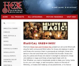 Salemhex.com(Old World Witchery in Salem) Screenshot