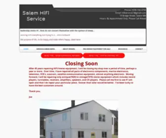 Salemhifi.com(Salem HiFi Service) Screenshot