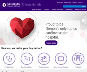 Salemhospital.org(Salem Health) Screenshot