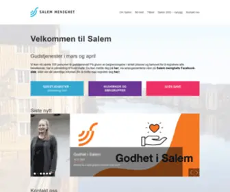 Salemmenighet.no(Velkommen til Salem) Screenshot