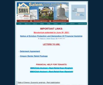 Salemrha.com(Salem Rental Housing Association) Screenshot