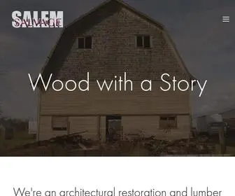 Salemsalvage.net(Reclaimed wood business located in Albany) Screenshot