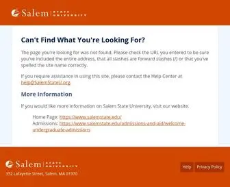 Salemstateu.org(Salem State University) Screenshot