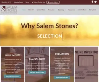 Salemstones.com(Granite Monuments) Screenshot