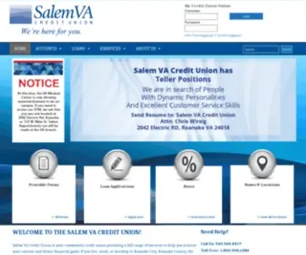 Salemvafcu.org(Salem VA Credit Union) Screenshot