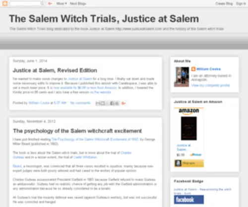 Salemwitchtrials.net(The Salem Witch Trials) Screenshot