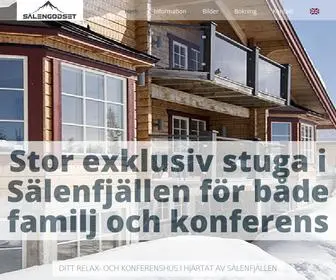 Salengodset.se(Stor och lyxig stuga i Sälen med Konferens & Spa) Screenshot