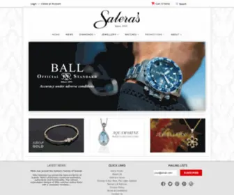 Salera.com.au(Premium Destination For Jewellery & Watches) Screenshot
