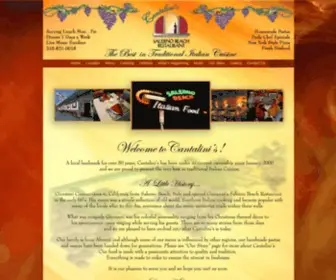 Salernobeach.com(Cantalini's Salerno Beach Restaurant) Screenshot