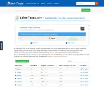 Sales-Taxes.com(Sales Tax Rates) Screenshot