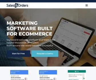 Salesandorders.com(Product Data Feed Optimization and Ads Management Platform for E) Screenshot