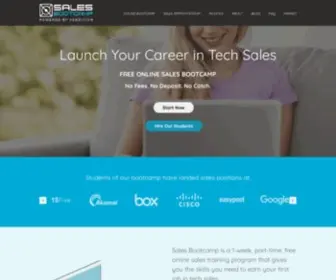 Salesbootcamp.com(Launch Your Tech Career In Sales. Training To Earn Your Dream Job. Sales Bootcamp) Screenshot