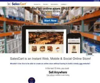 Salescart.com(100% Free shopping cart and ecommerce solution) Screenshot