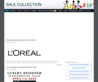 Salescollection.ca(Sale Collection) Screenshot