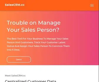 Salescrm.cc(Best tool for sales) Screenshot