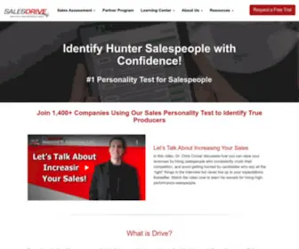 Salesdrive.info(Improve your sales hiring process with our scientifically) Screenshot