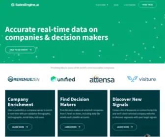 Salesengine.ai(Real-Time Company and People Data) Screenshot