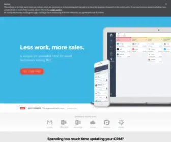 Salesflare.com(Simple yet powerful CRM for small businesses) Screenshot