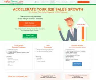 Salesflower.com(Unlimited B2B Sales Leads as low as $99 per month) Screenshot