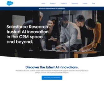 Salesforceairesearch.com(Salesforce Research) Screenshot