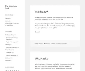 Salesforcedork.com(Salesforcedork) Screenshot