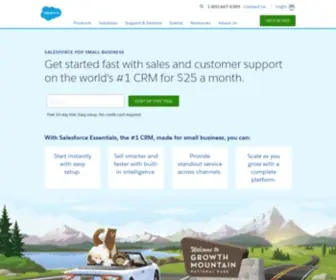 Salesforceiq.com(Salesforce Essentials is the Best CRM for Small Businesses) Screenshot