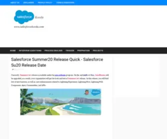 Salesforcekeeda.com(Salesforce Certification Release Cycle) Screenshot