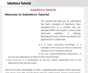 Salesforcetutorial.com(Salesforce) Screenshot